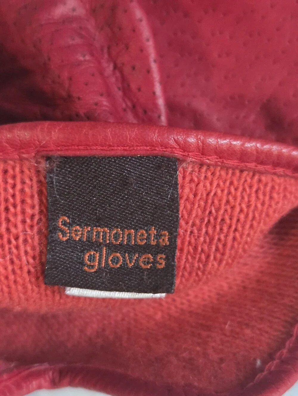 Sermoneta 100٪ Cashmere Leather Gloves size 7